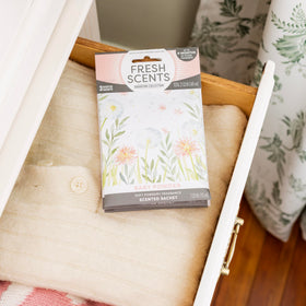 WillowBrook Fresh Scents sachet in gym bag provides gentle aroma for workouts.