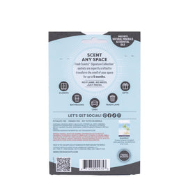 WillowBrook Seaspray sachet closeup shows the elegant envelope design and essential oils.