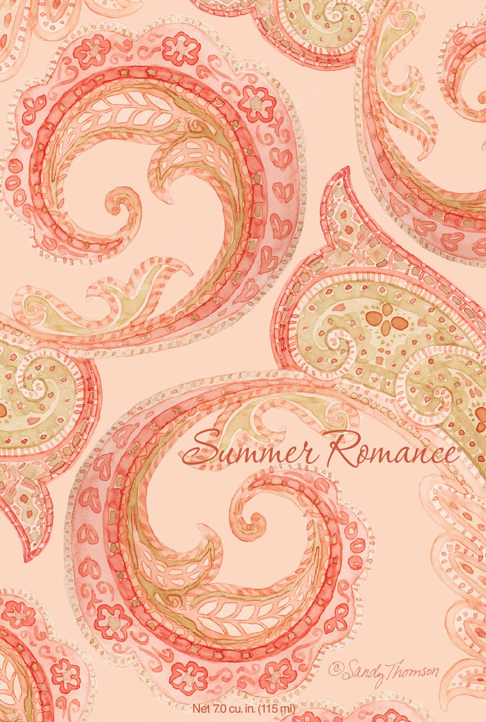 WillowBrook Summer Romance sachet packaging offers fresh tropical aroma.