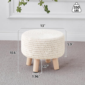 Wimarsbon pouf with removable cotton cover simplifies cleaning and care.