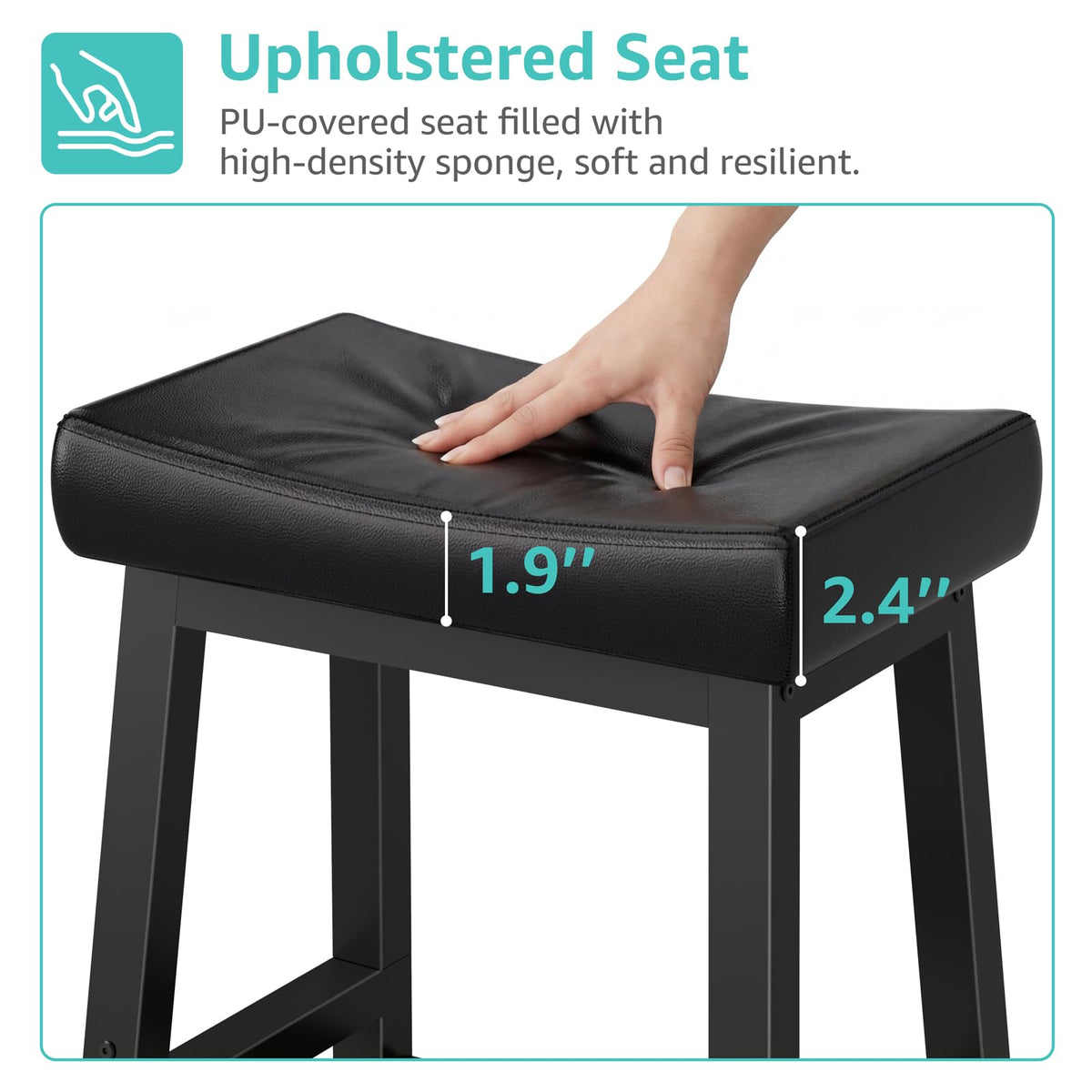 WINAZ bar stool designed for quick, tool-free assembly.