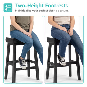 WINAZ bar stool supports up to 200 lbs for stable seating.
