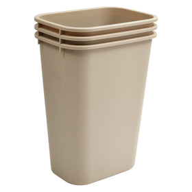 Winco PWR-41BE waste basket with rolled edges for durability