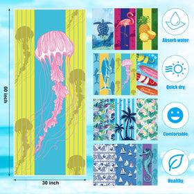 Windkream 30x60-inch beach towels offering full coverage after swimming and fast drying.