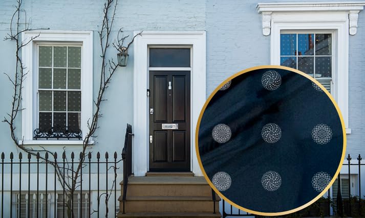 WINDOWALERT static-cling sheets are easy to apply on exterior glass.