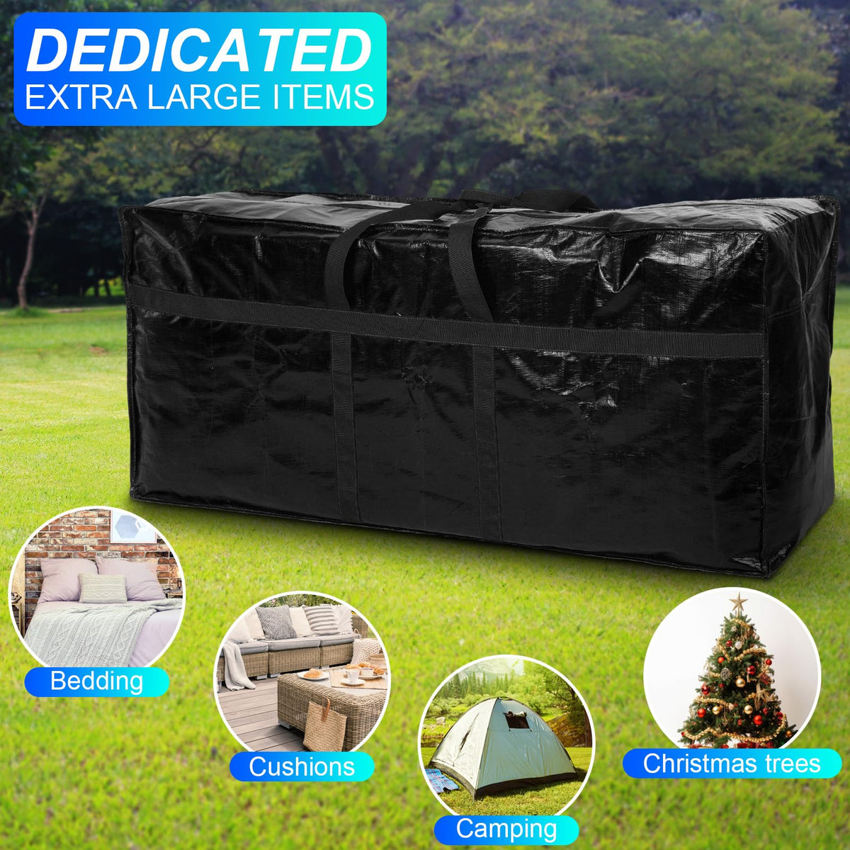 Windyun black bags add sleek storage to any room.