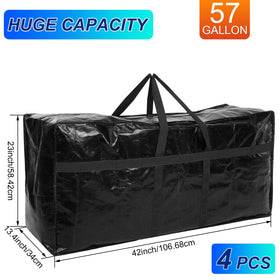 Windyun heavy-duty storage bag close-up shows a durable zipper for secure packing.