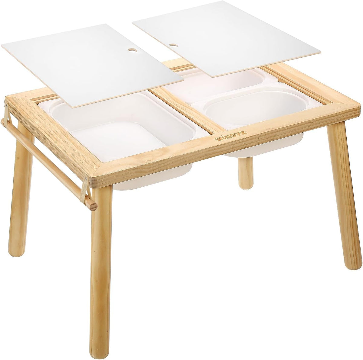 Wingyz Kids Table in a play area, versatile setup for crafts and games.
