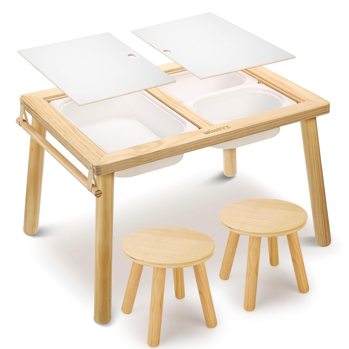 WINGYZ Sensory Table assembly demonstrates easy setup for playtime.