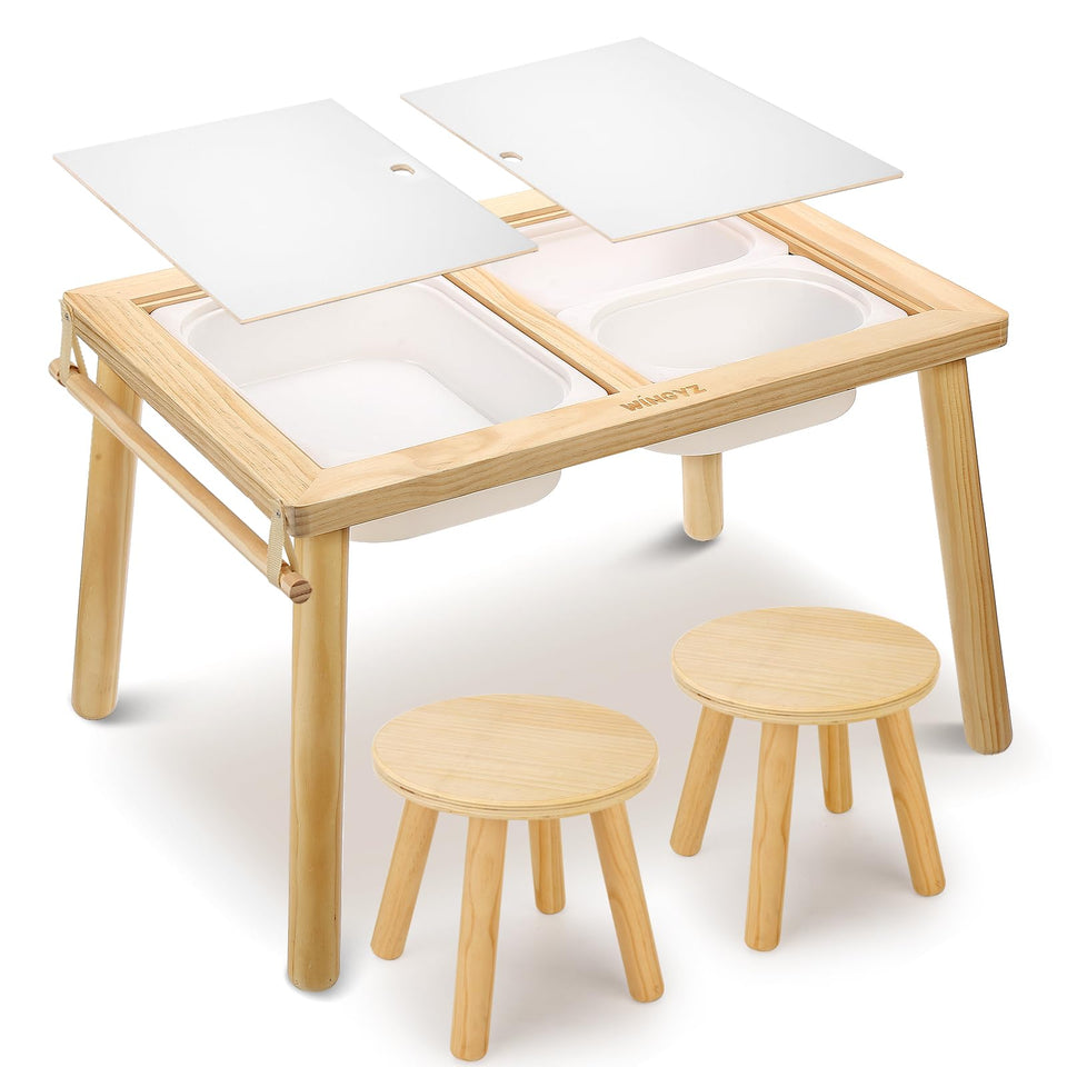 WINGYZ Sensory Table assembly demonstrates easy setup for playtime.
