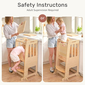 Wingyz Toddler Tower handrails help small hands grip securely during climbs.