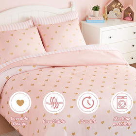 Wink Deer pillowcase and sham complete the five-piece set