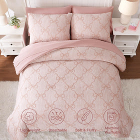 Wink Deer Pink Diamond closeup showcasing jacquard weave and fabric quality