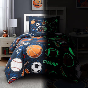 Wink Deer twin comforter set oeko-tex certified soft fabric for safety.