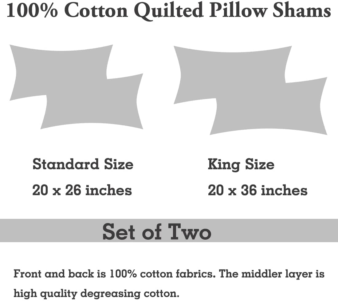 WINLIFE 2-pack set provides convenient replacement pillow shams