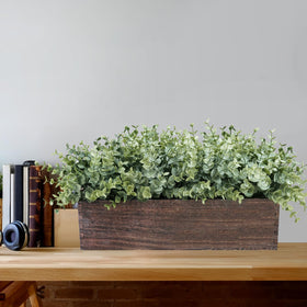 Winlyn durable plastic eucalyptus preserves greenery with low maintenance.