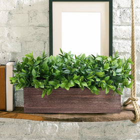 Winlyn centerpiece on dining table creates inviting focal point.