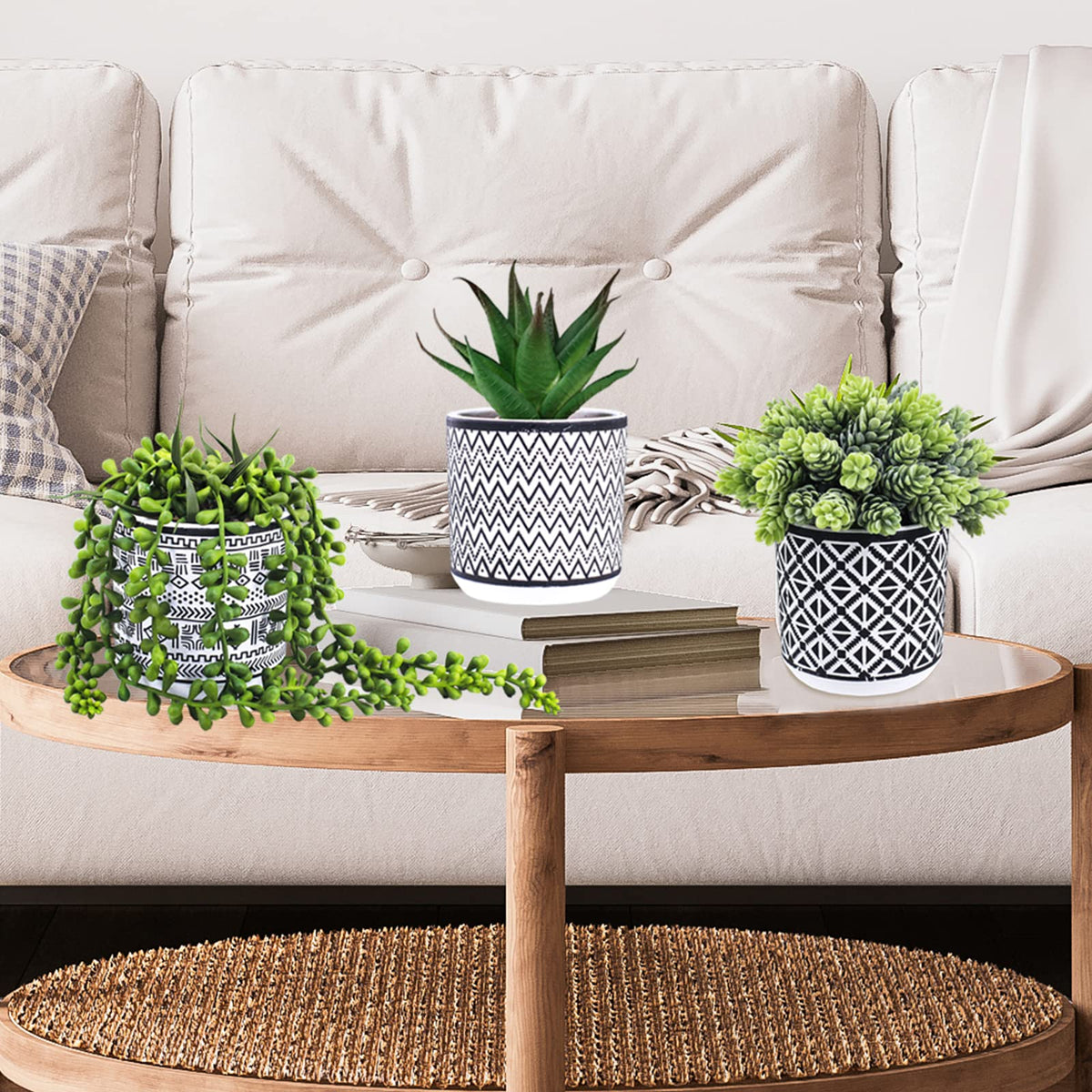 Winlyn indoor-outdoor greenery adds a fresh accent to any room