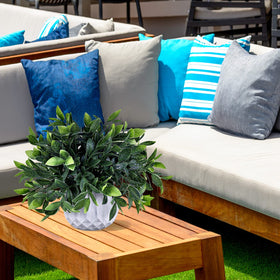 Winlyn pebble detail highlights textured bases for realistic set decor