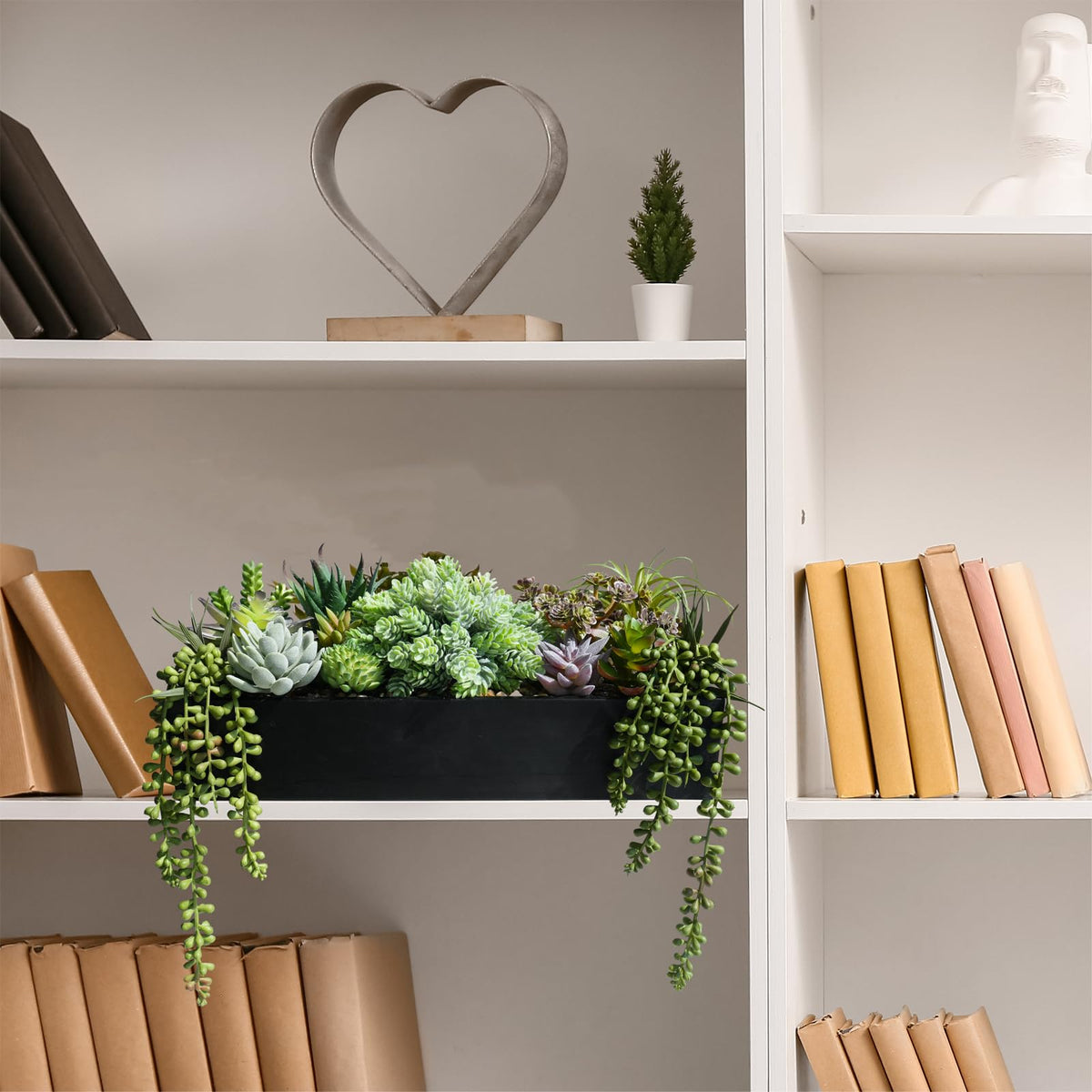 Tabletop centerpiece perfect for living room, dining table, or office desk.