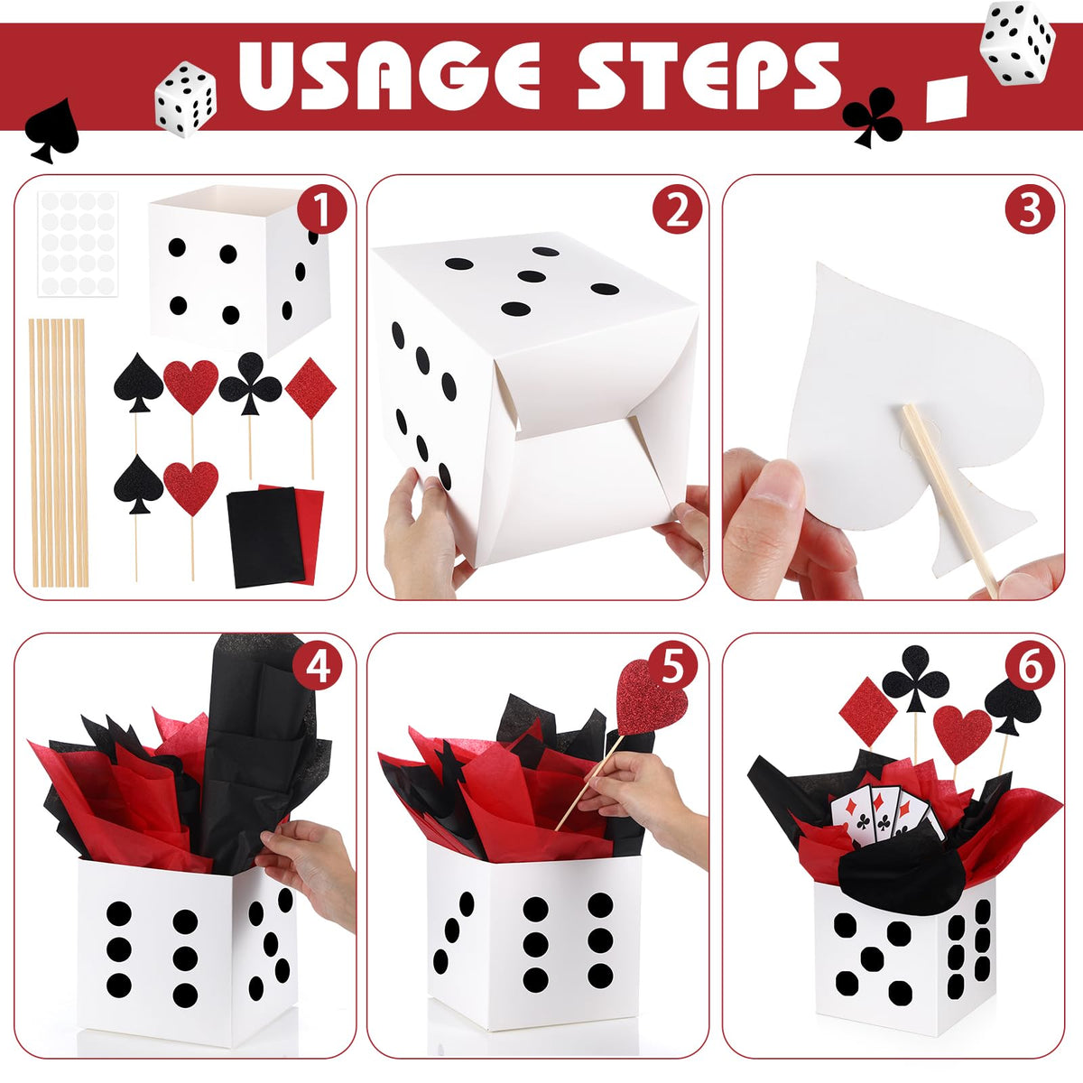 WinnerWhy casino cutouts with spades, hearts, rhombus, clubs boost casino theme