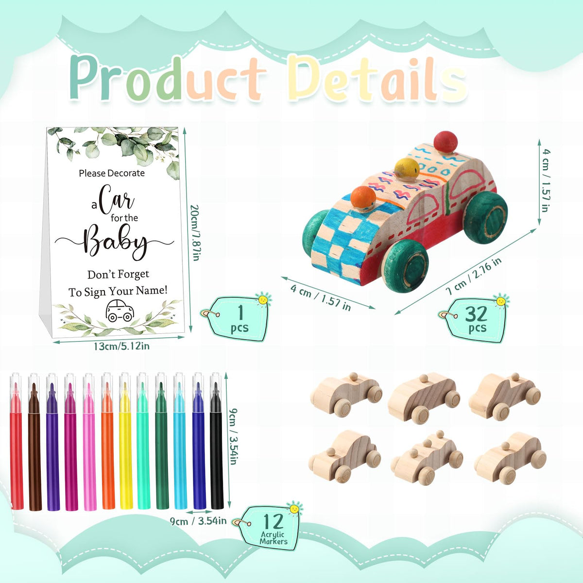 WinnerWhy colorful water-based markers ideal for vibrant car designs.