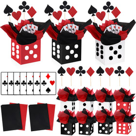 WinnerWhy dice box centerpiece 6.7 inch elevates casino party tables for festive vibes