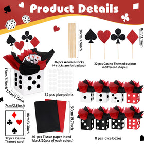 WinnerWhy poker card decorations 3.9 x 2.8 inches brighten tabletops for photos