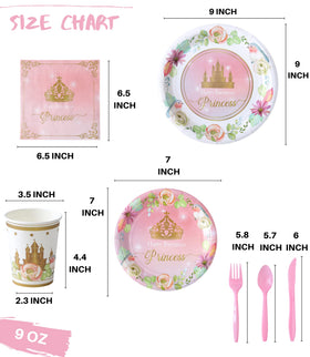 Winoo Design Princess 7-inch plates for smaller bites and easy serving.