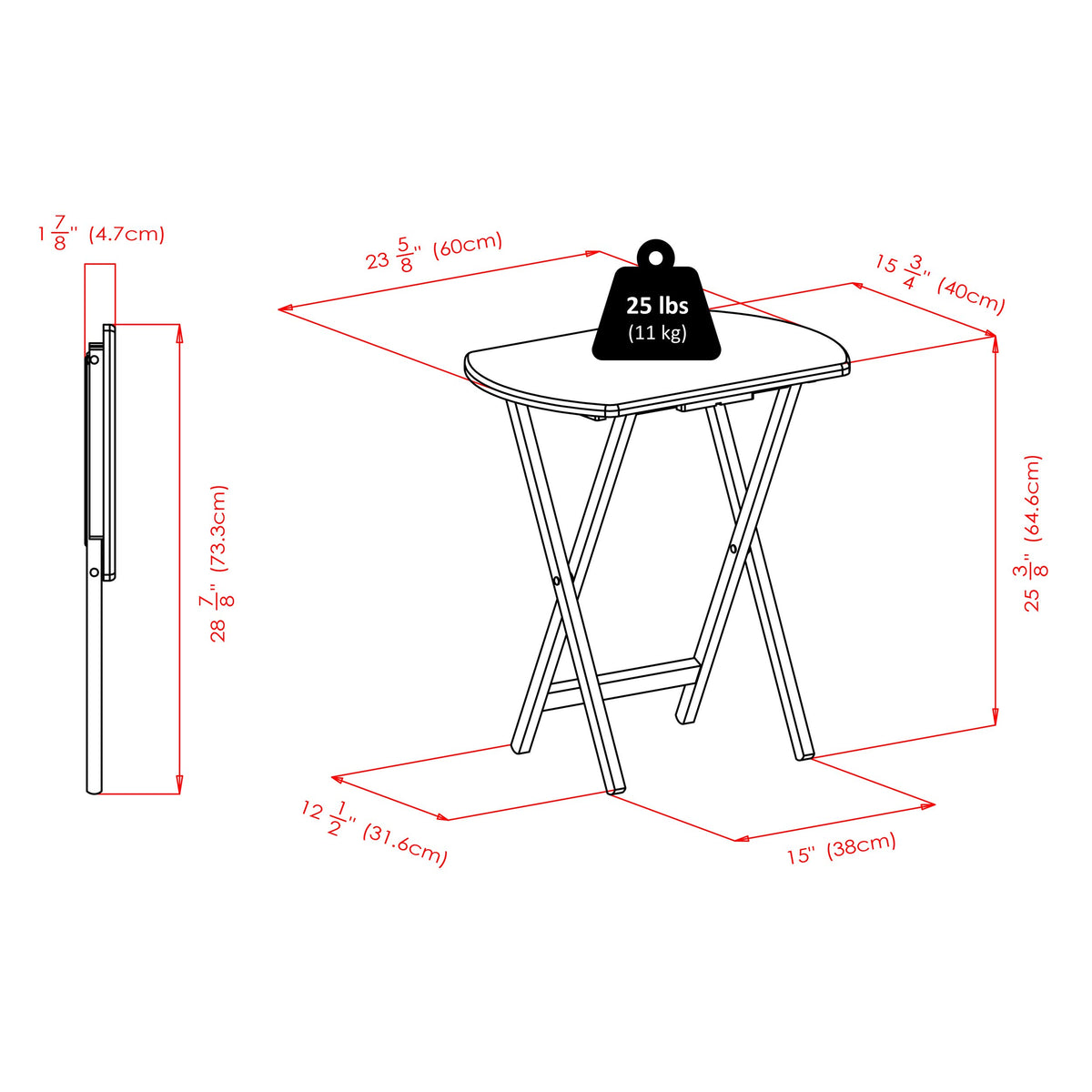 Winsome Corbett multipurpose tables suitable for crafts, puzzles, or work at home.