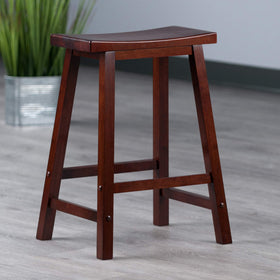 Winsome Satori modern walnut finish fits contemporary interiors.
