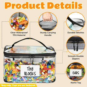 WinzMil back mesh pocket keeps tiny pieces organized for easy access.