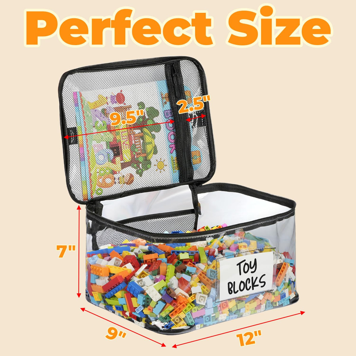 WinzMil labels included for easy categorization by toy type or kid.