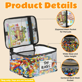 WinzMil transparent design bag lets kids spot their toys quickly.