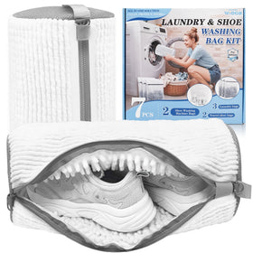 WIOGB 3-in-1 shoe bag kit protects shoes during machine washing.