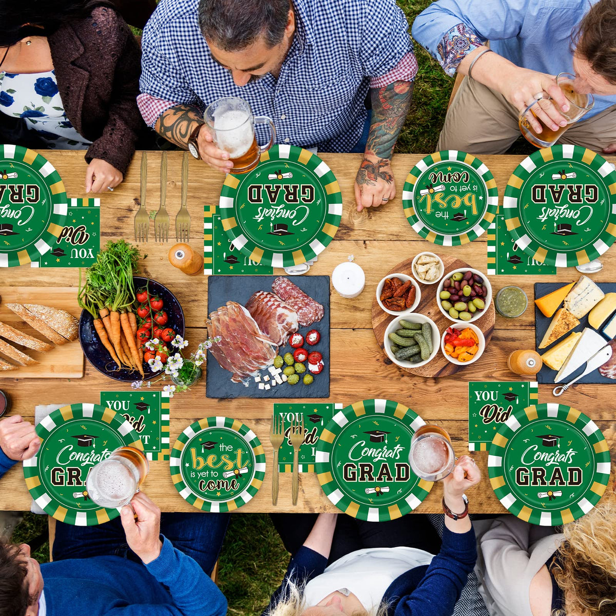 Wiooffen congrats grad 2026 tableware design boosts party vibe