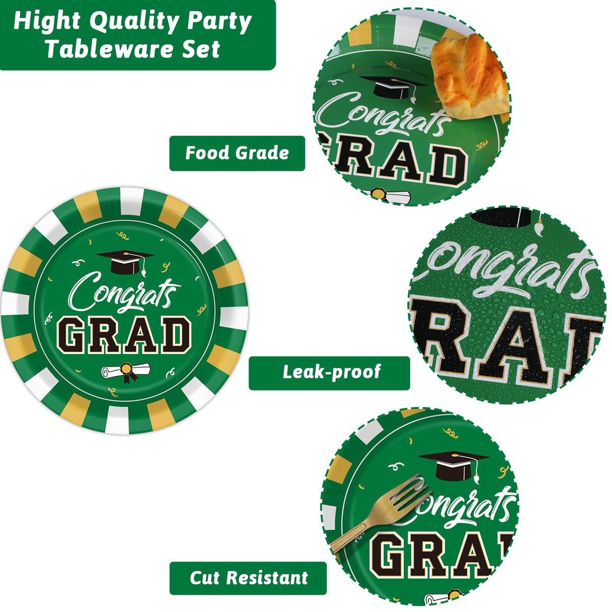 Wiooffen grad party forks 50 pack for easy serving