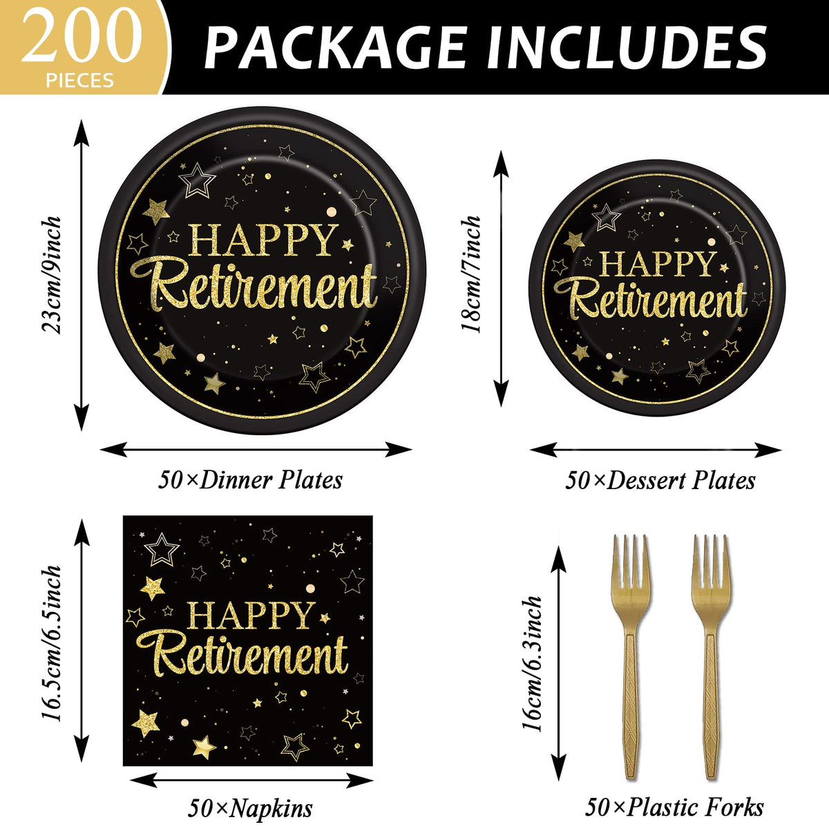 Wiooffen retirement plates 7-inch for quick servings and coordinated tableware.