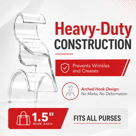 Wiosi clear acrylic purse hooks easy to clean and maintain