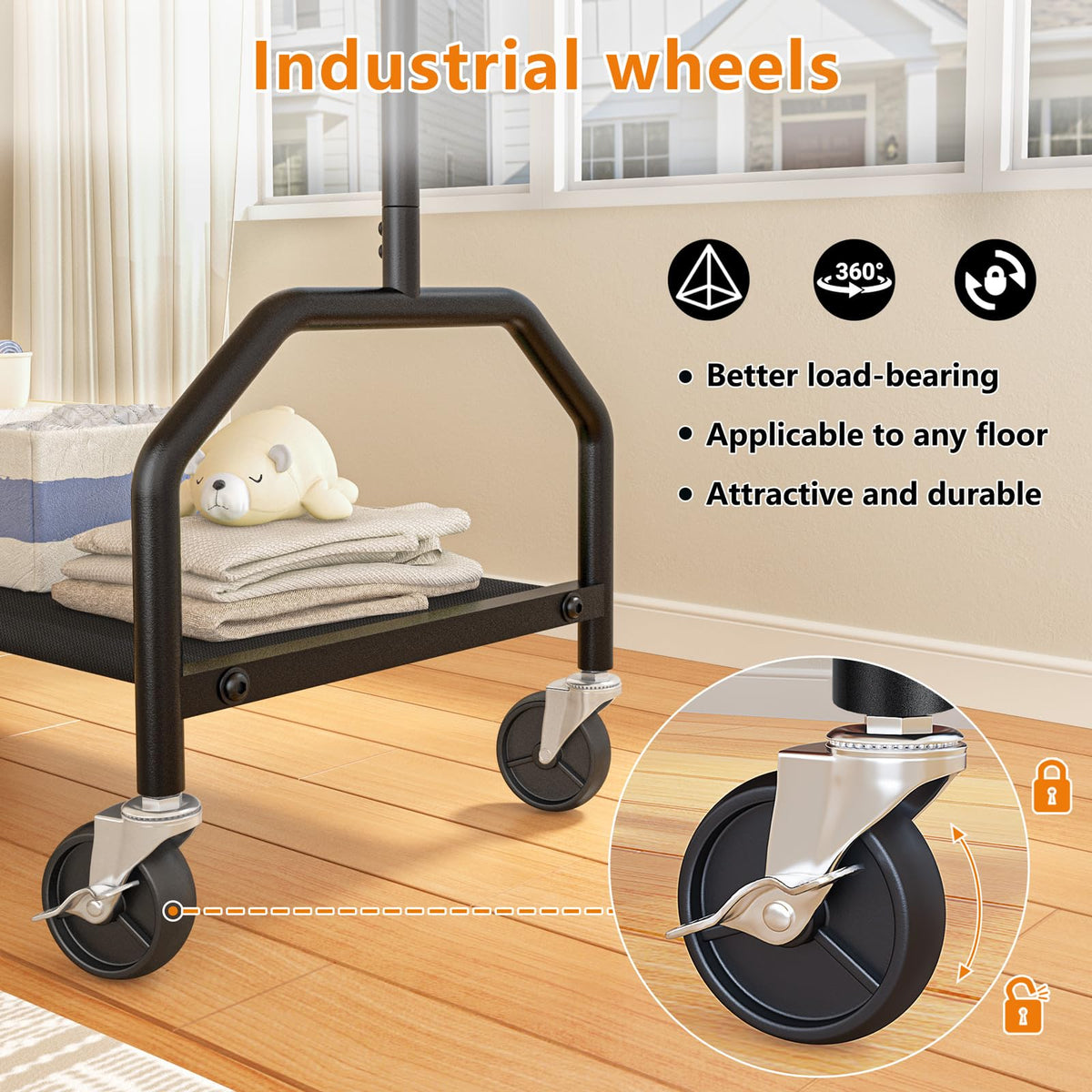 Wiracks bottom shelf convenient for shoes and storage boxes