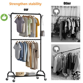 Wiracks kid-friendly dress-up rack for organizing children's outfits