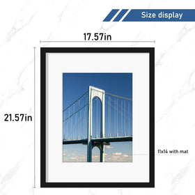 Wiscet 11x14-matted-frame-view highlights mat-centered photos
