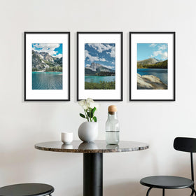 Wiscet 11x17 frame with mat for 8x12 photos enables organized wall displays