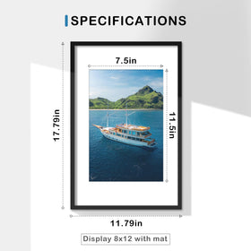 Wiscet 11x17 frame without mat holds large photos for bold wall statements