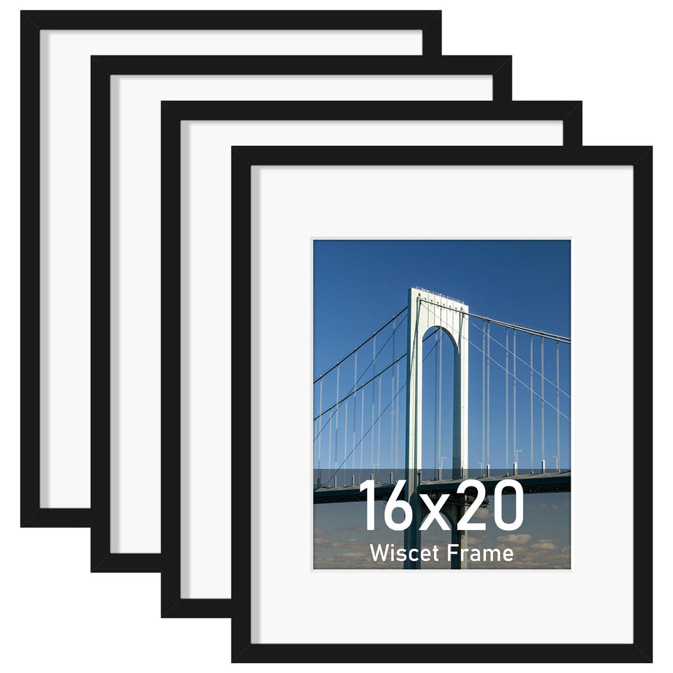 Wiscet 16x20-frame-set-4 for versatile wall display and memory gallery