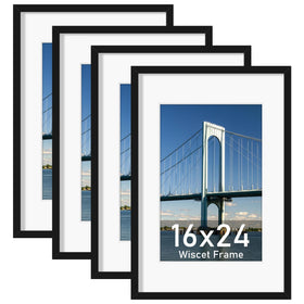 Wiscet 16x24 frame front with mat for elegant 12x18 photo display
