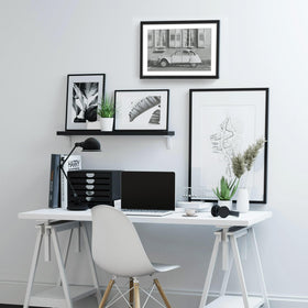 Wiscet 20x27 black frame closeup, modern decor fit
