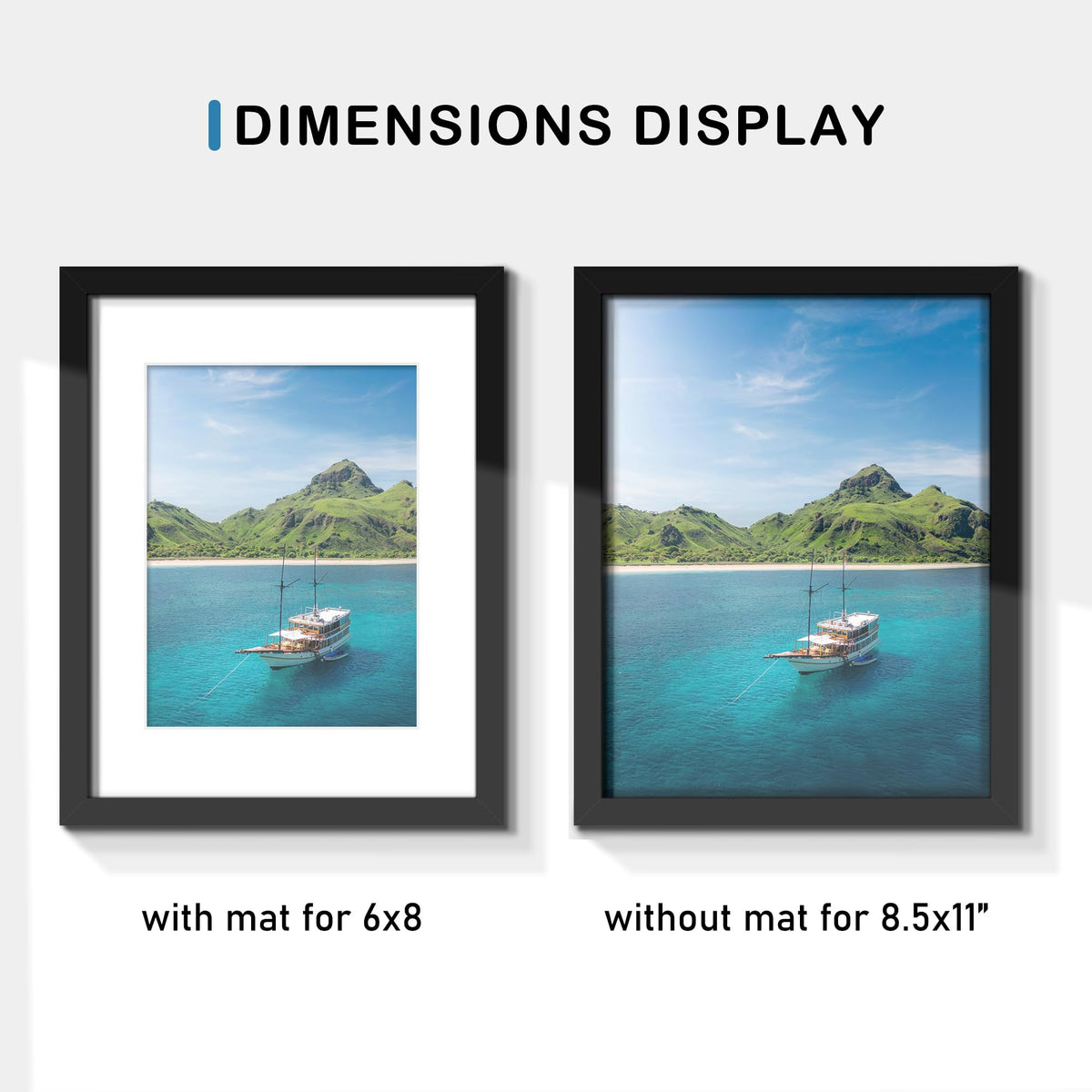 Wiscet frame with high-definition plexiglass offers crystal-clear viewing