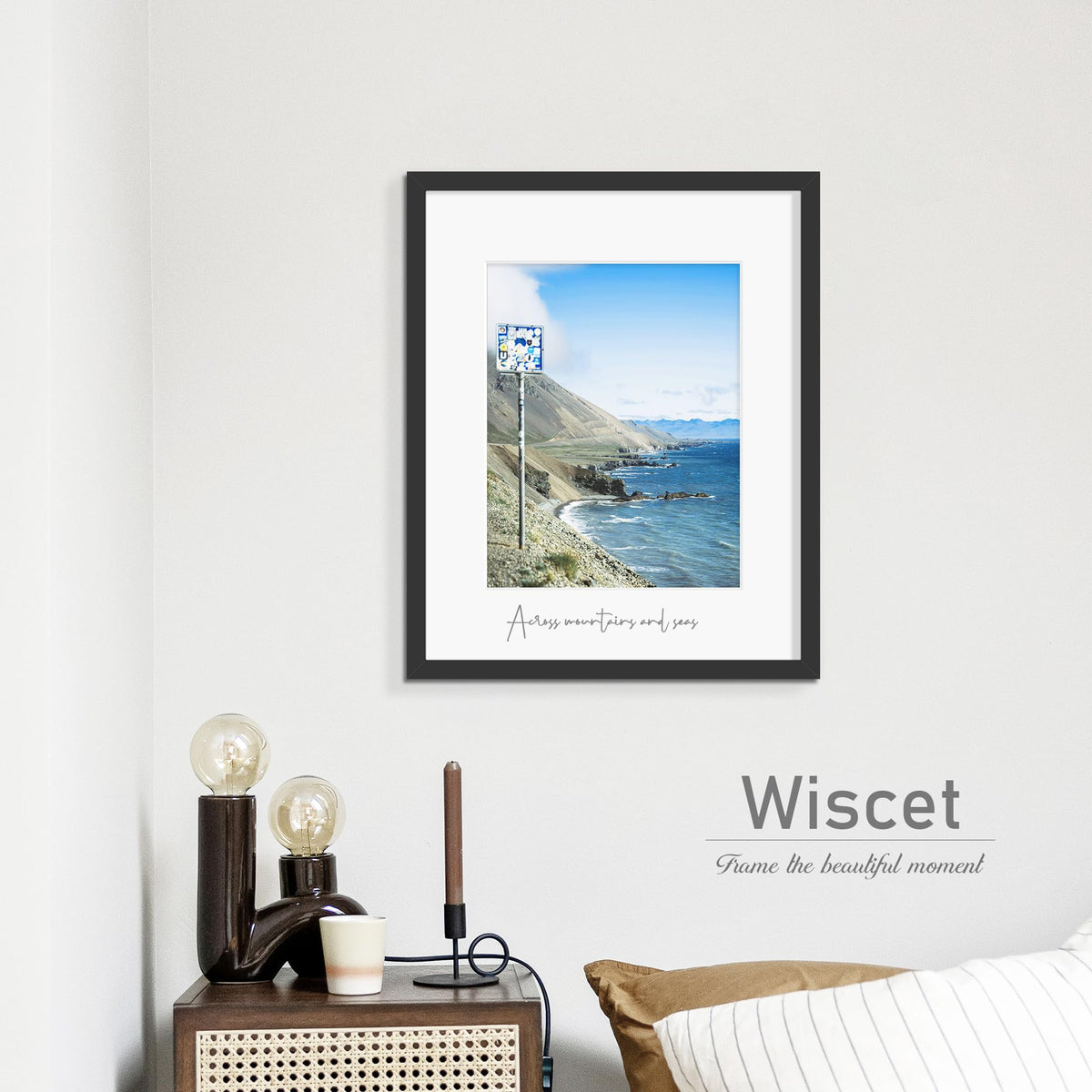 Wiscet horizontal vertical mount offers flexible hanging options