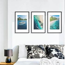 Wiscet memories framed with a sleek black border enhances photo display